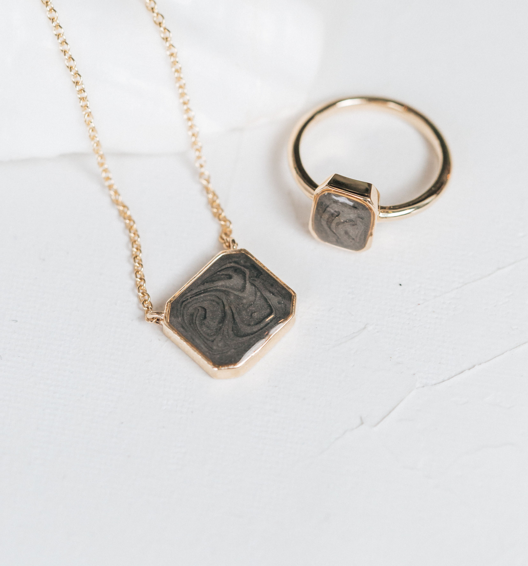 14K Gold Cremation Jewelry