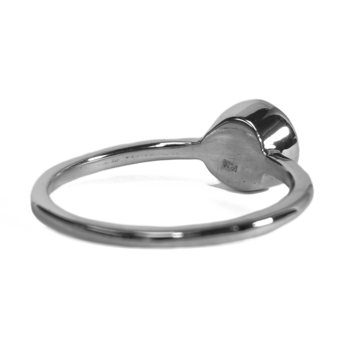 Sale | Circle Simple Band Cremation Ring in 14K White Gold