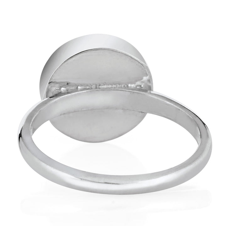 Pictured here is the 12mm Circle Stacking in 14K White Gold by close by me from the back