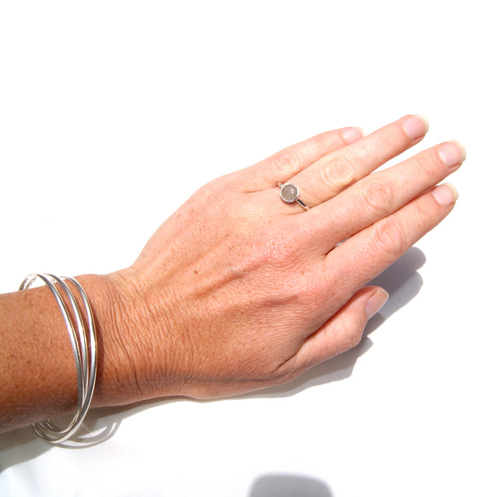 Sale | Circle Simple Band Cremation Ring in 14K White Gold