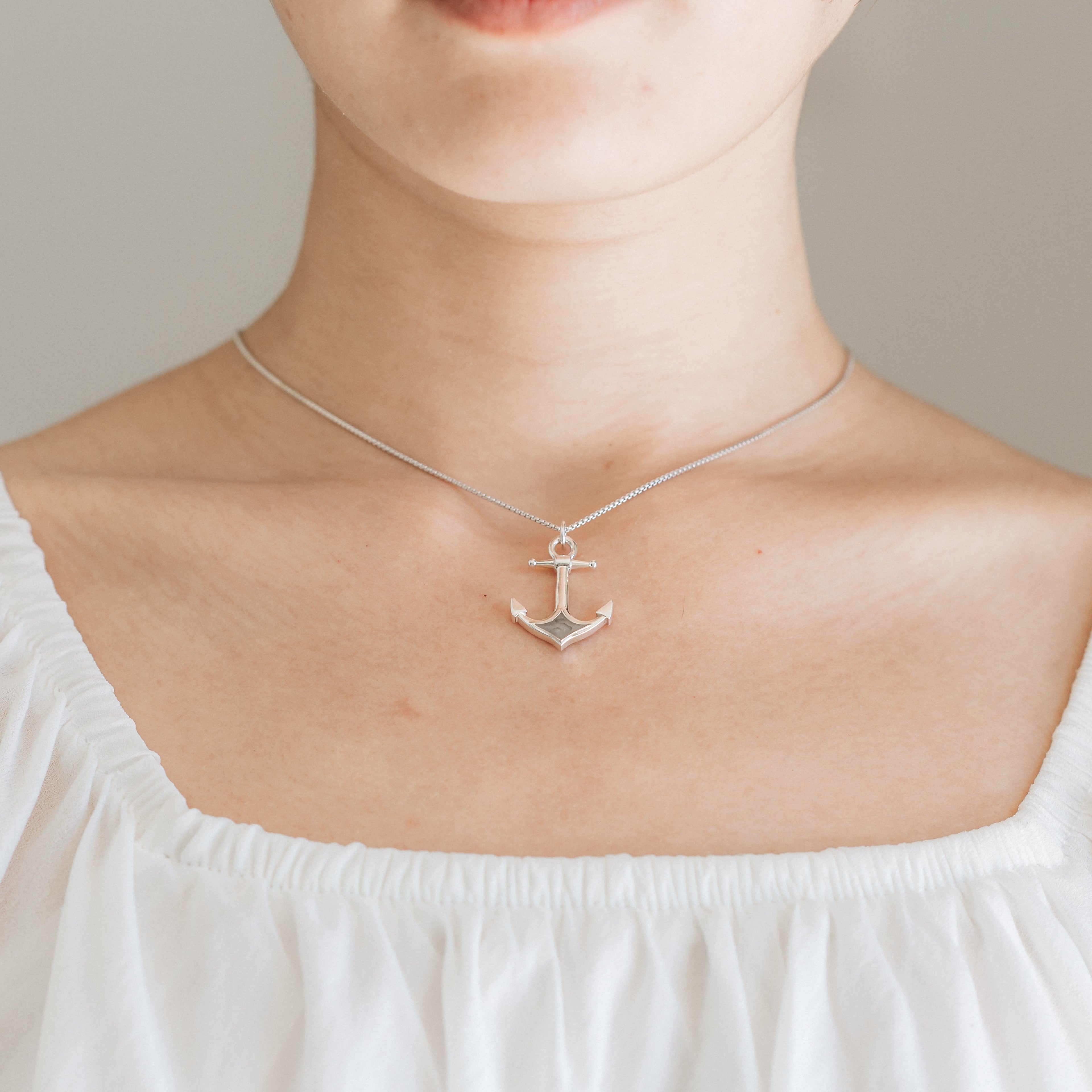 Anchor cremation deals necklace