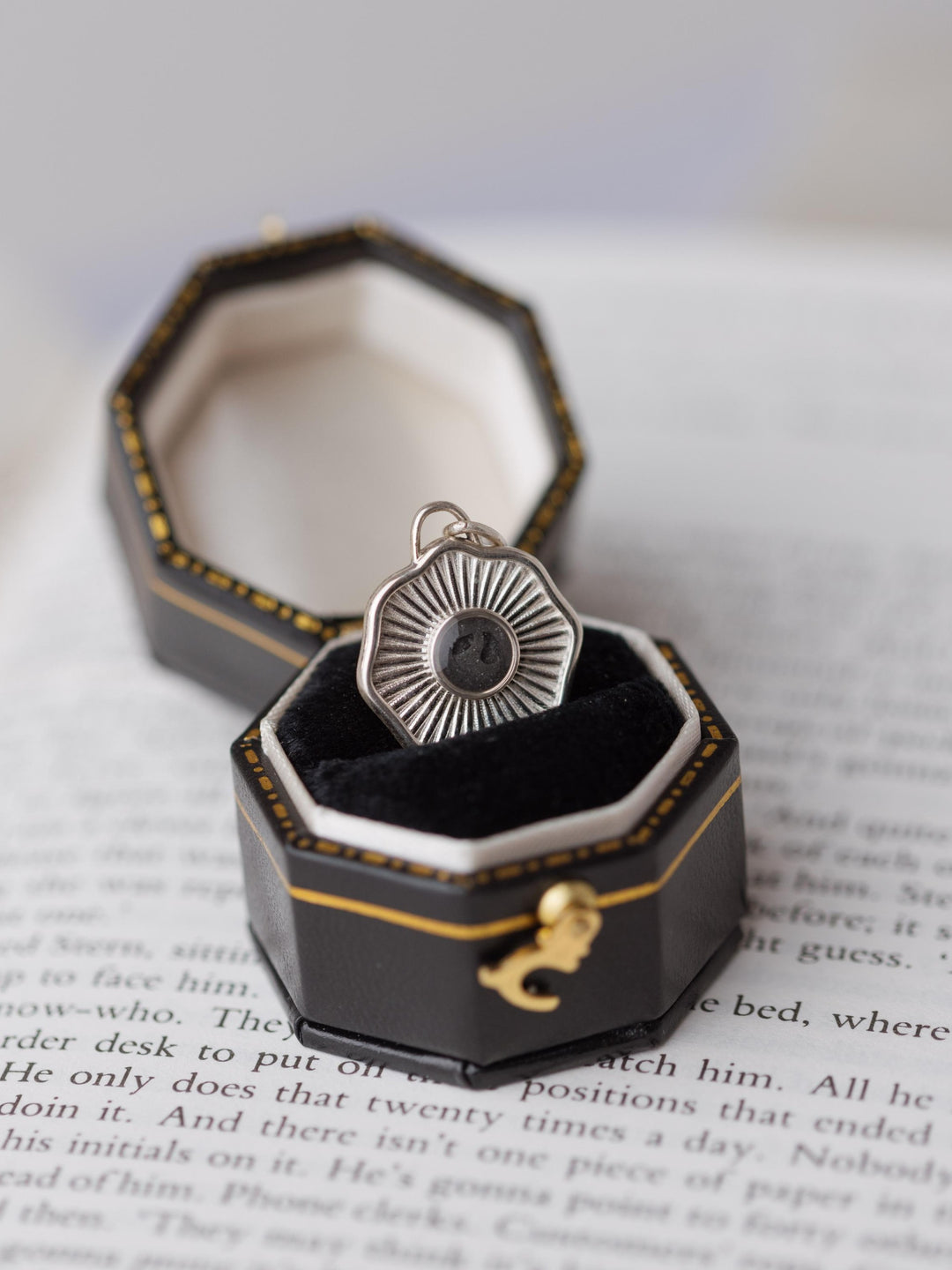 Aurea Coin Cremation Necklace in Sterling Silver
