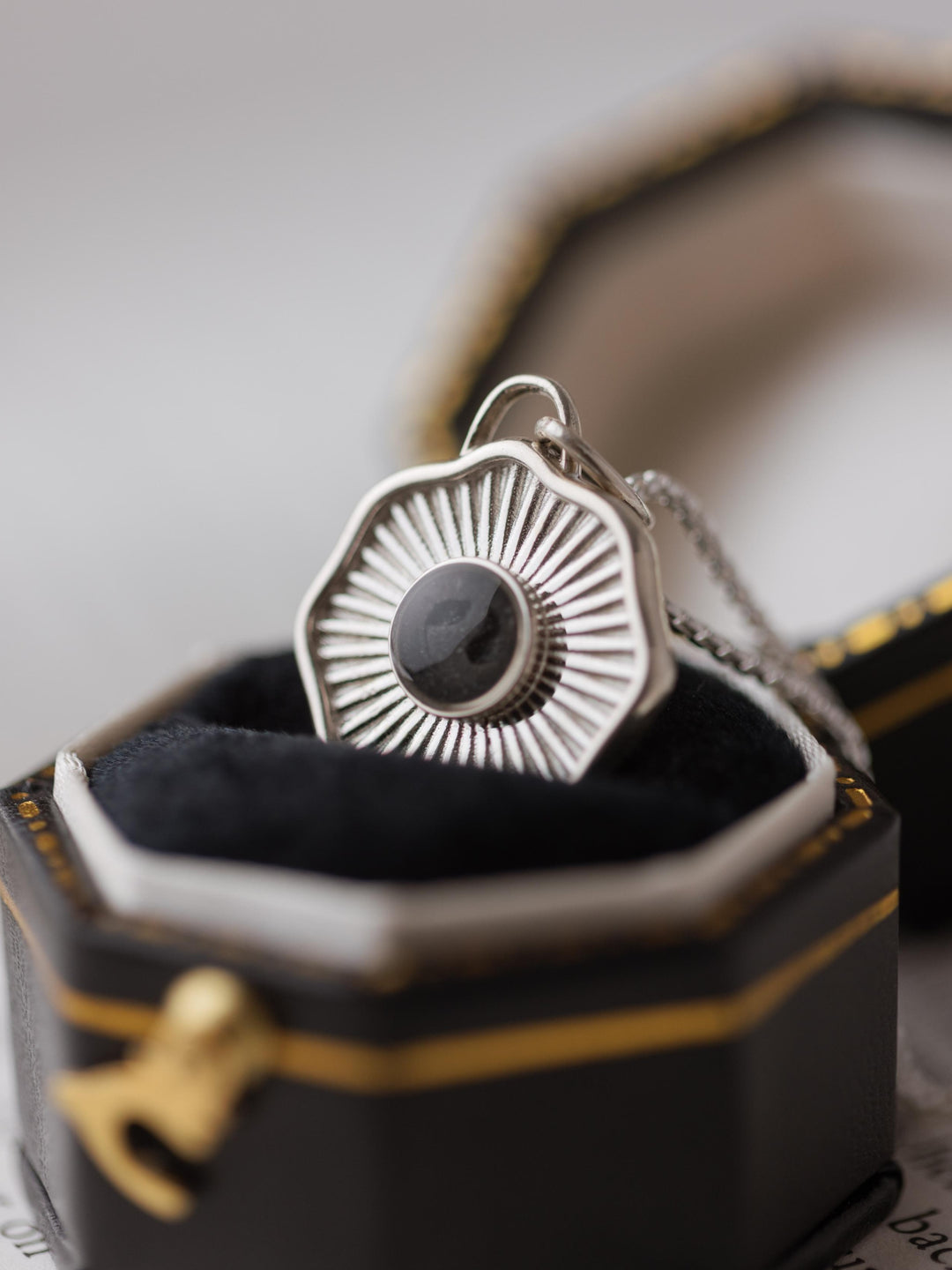 Aurea Coin Cremation Necklace in Sterling Silver