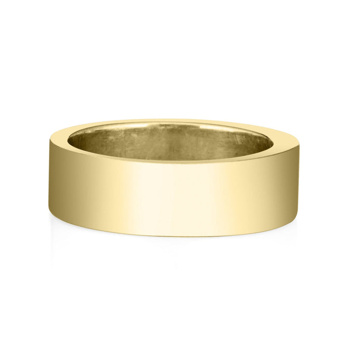 Three Setting Classic Band Cremation Ring in 14K Yellow Gold