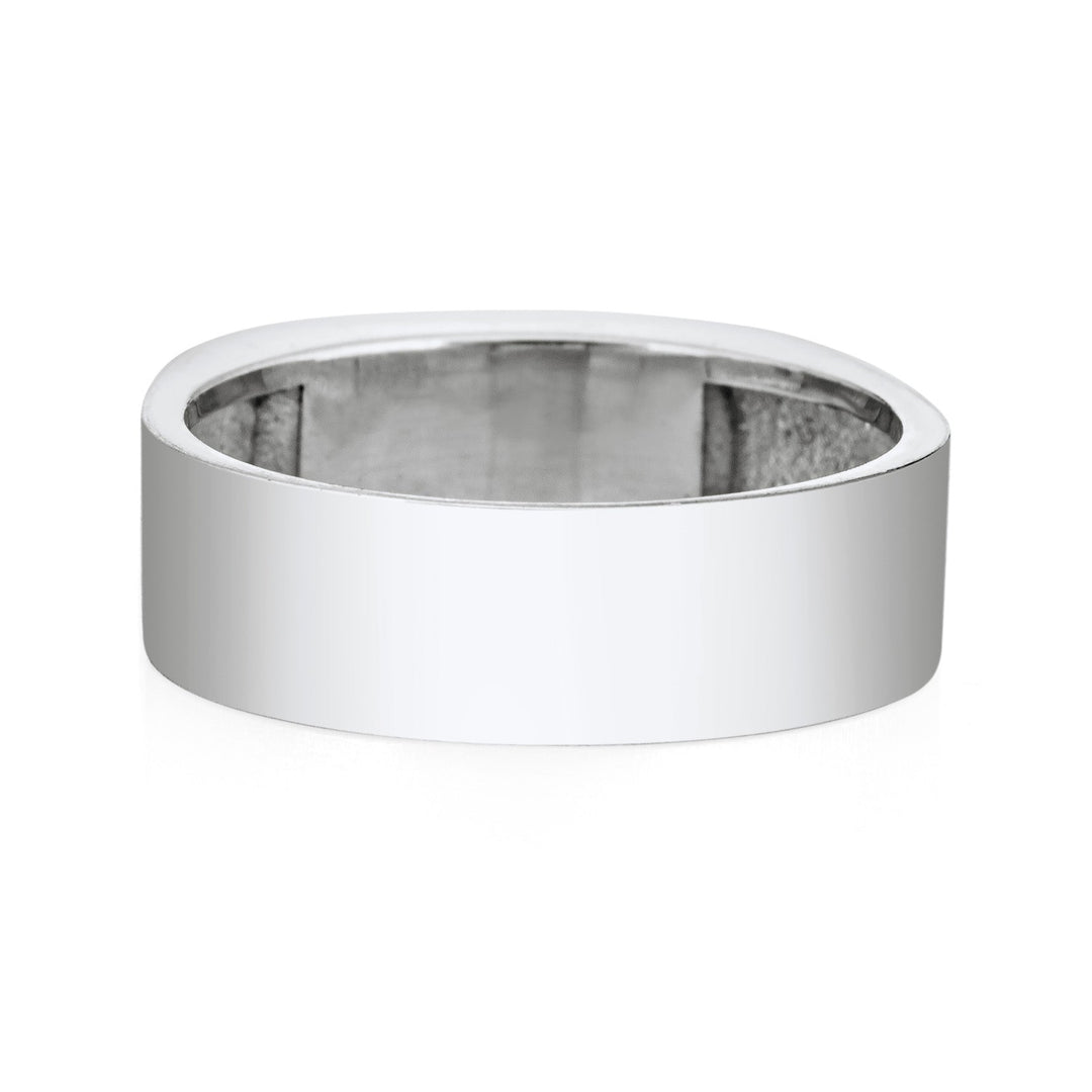 Men's Classic Band Cremation Ring in Sterling Silver