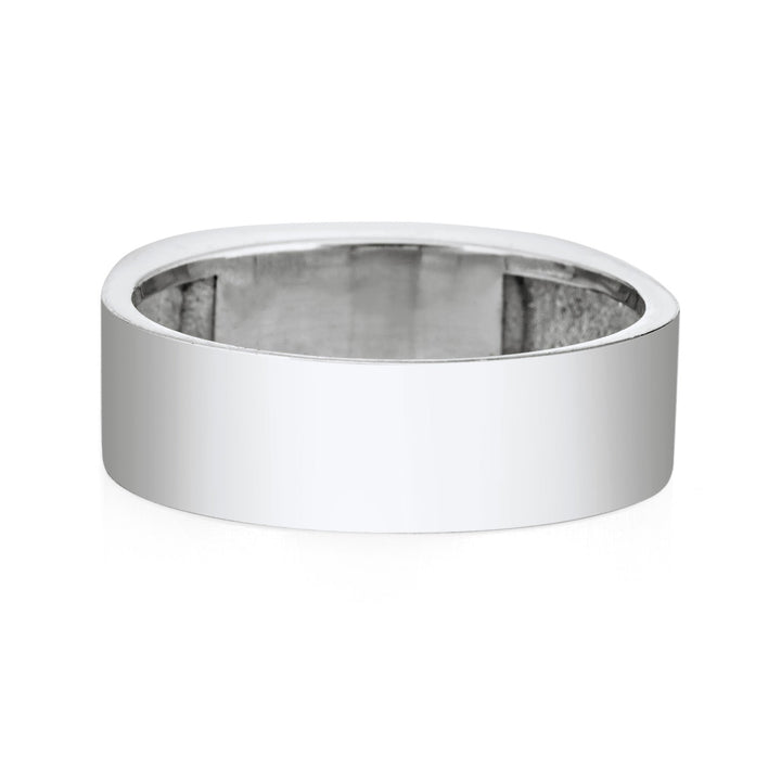 Men's Classic Band Cremation Ring in Sterling Silver