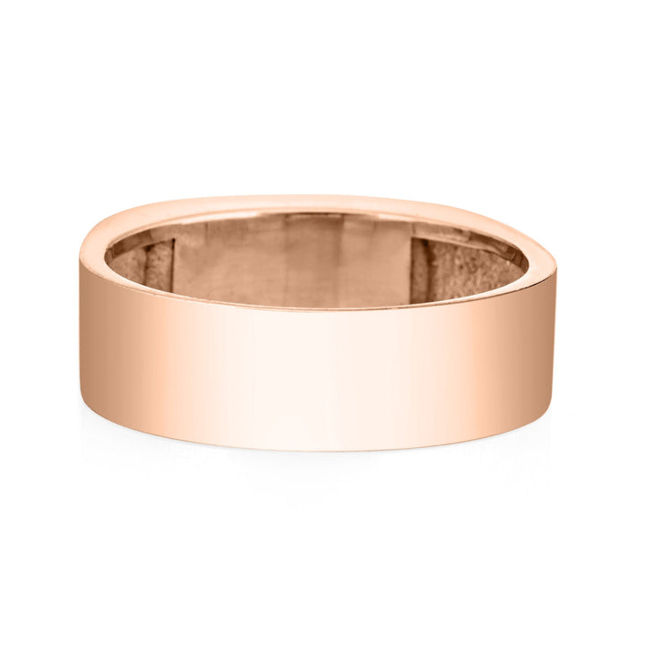 Men's Classic Band Cremation Ring in 14K Rose Gold