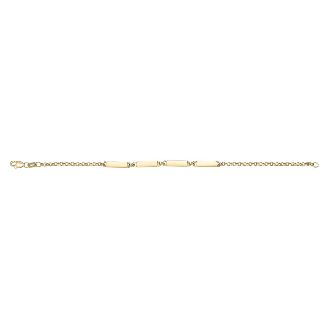 The Tribute Birthstone Bracelet in 14K Yellow Gold