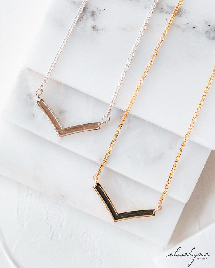 Both the sterling silver and 14k yellow gold versions of close by me jewelry&