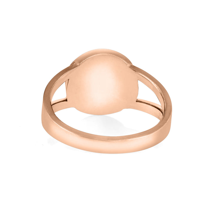 Circle Split Shank Cremation Ring in 14K Rose Gold