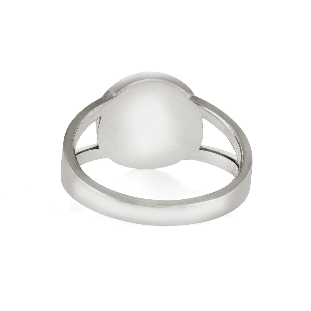 Circle Split Shank Cremation Ring in Sterling Silver