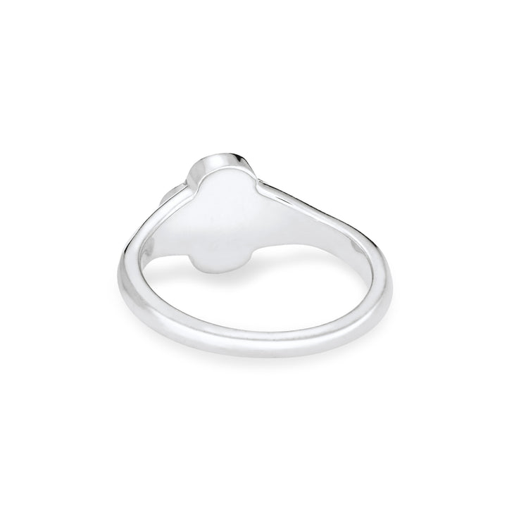 Clover Cremation Ring in Sterling Silver