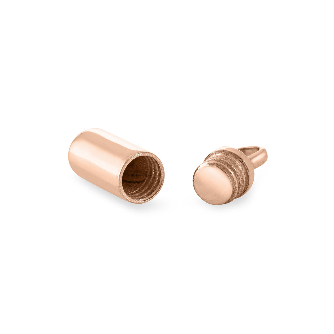 Cylinder Urn Necklace in 14K Gold