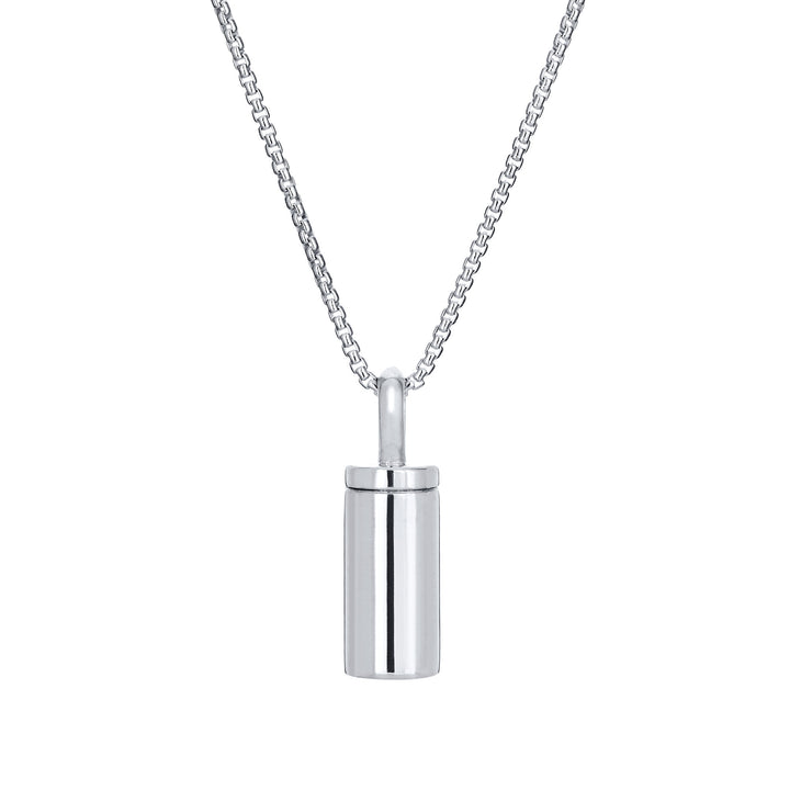 Cylinder Urn Necklace in 14K Gold