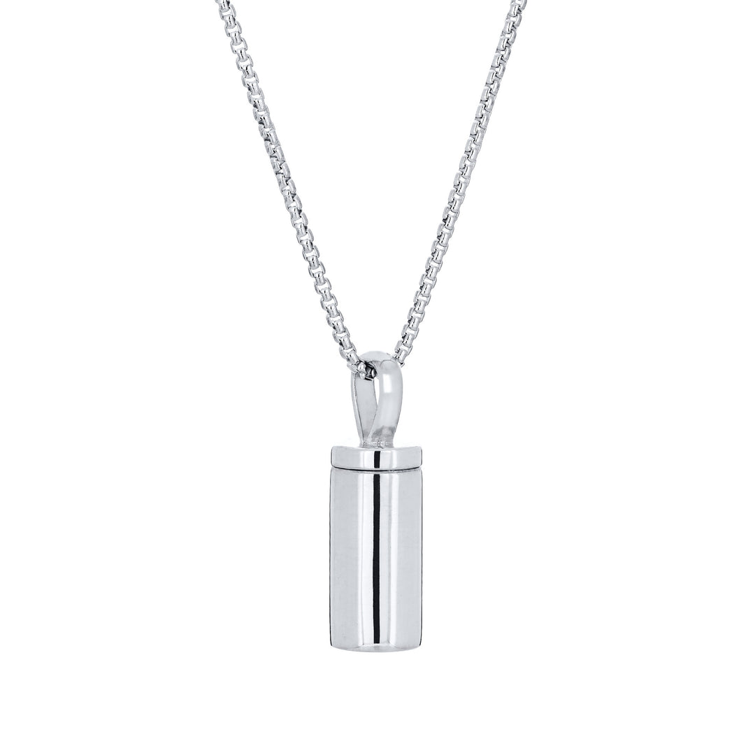 Cylinder Urn Necklace in 14K Gold