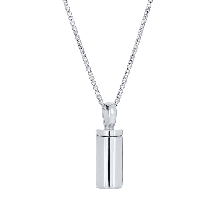Cylinder Urn Necklace in 14K Gold