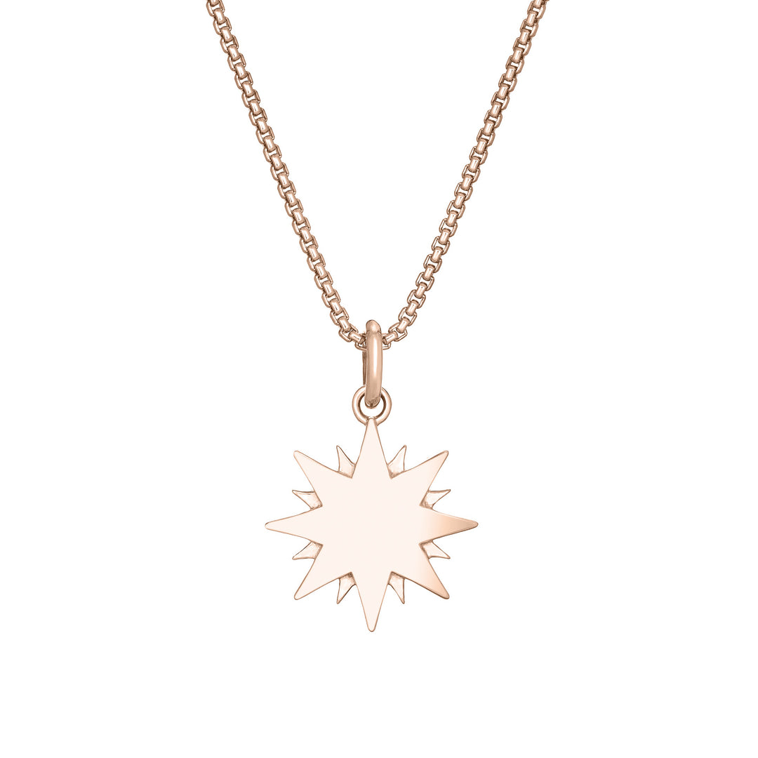 You Are My Sunshine Cremation Necklace in 14K Rose Gold