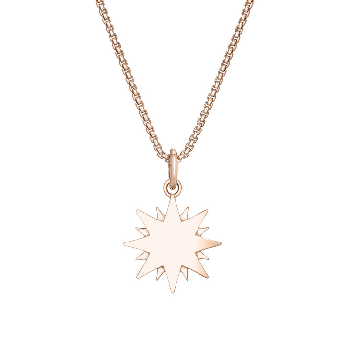 You Are My Sunshine Cremation Necklace in 14K Rose Gold