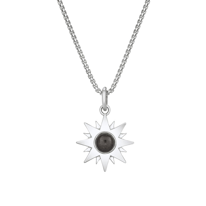You Are My Sunshine Cremation Necklace in Sterling Silver