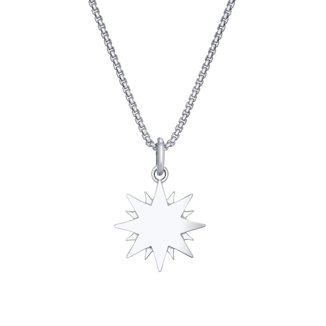 You Are My Sunshine Cremation Necklace in 14K White Gold