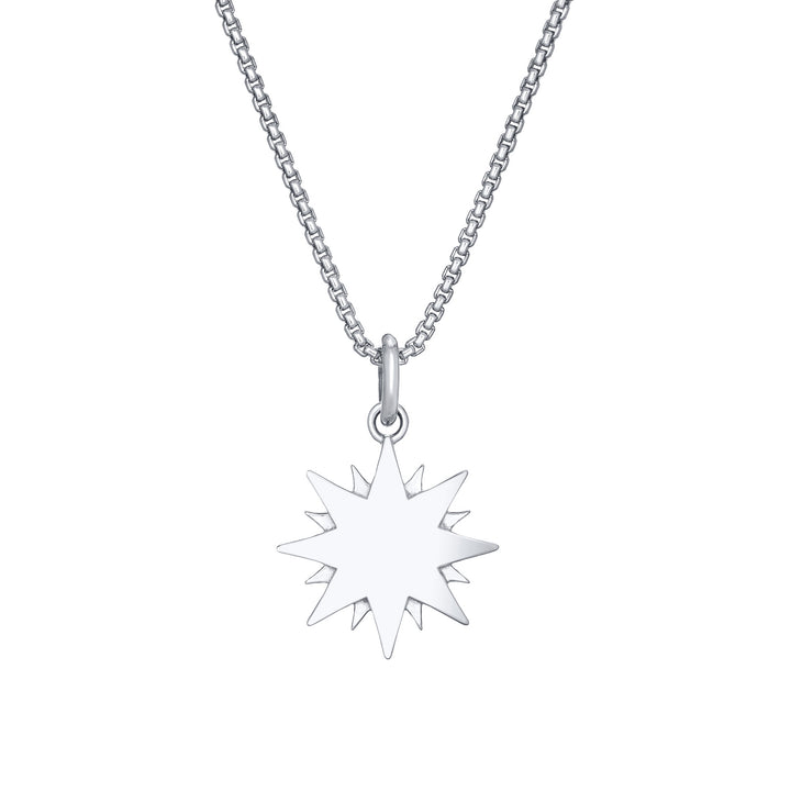 You Are My Sunshine Cremation Necklace in 14K White Gold