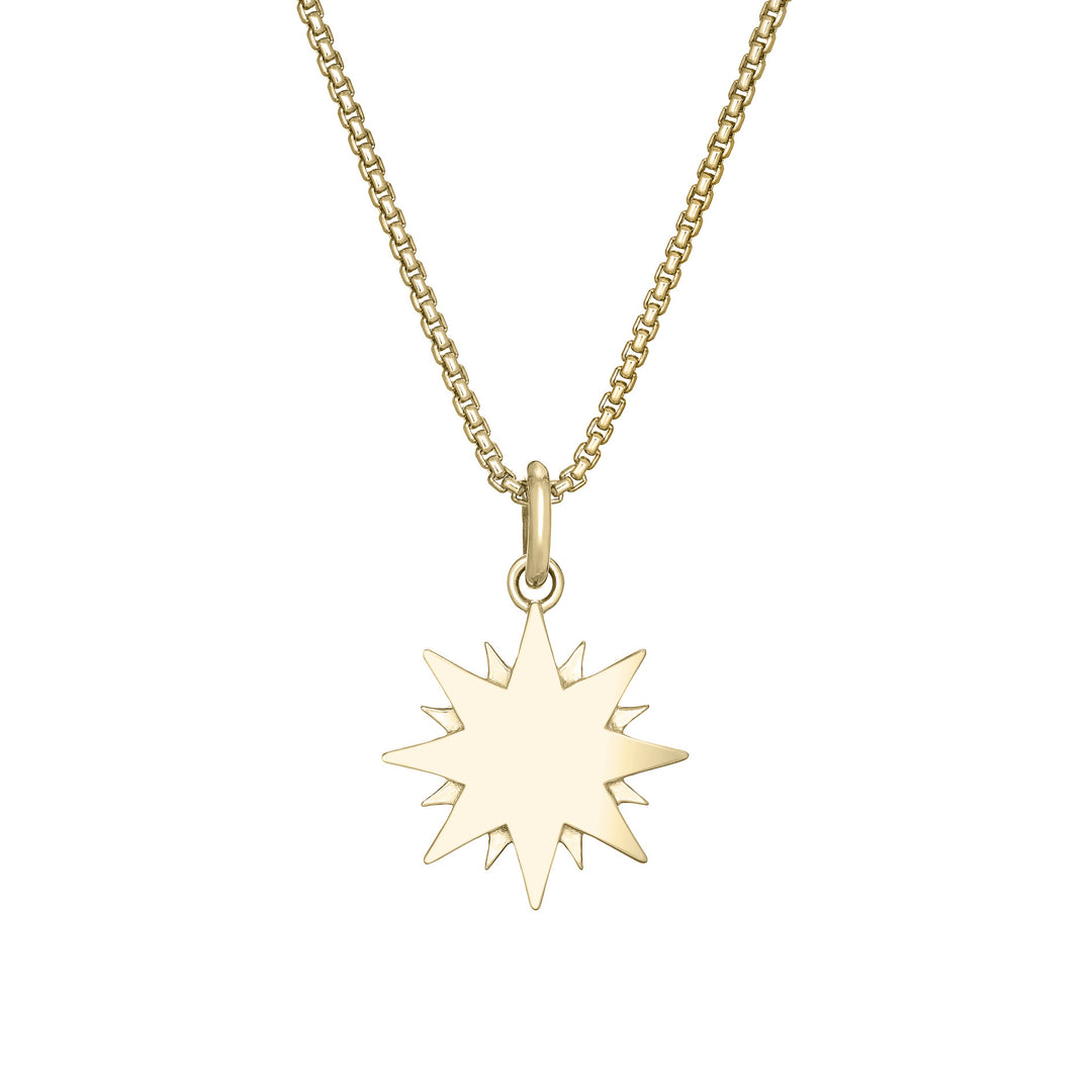 You Are My Sunshine Cremation Necklace in 14K Yellow Gold