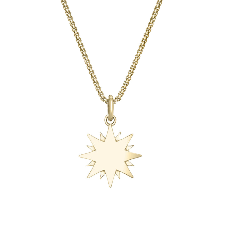 You Are My Sunshine Cremation Necklace in 14K Yellow Gold
