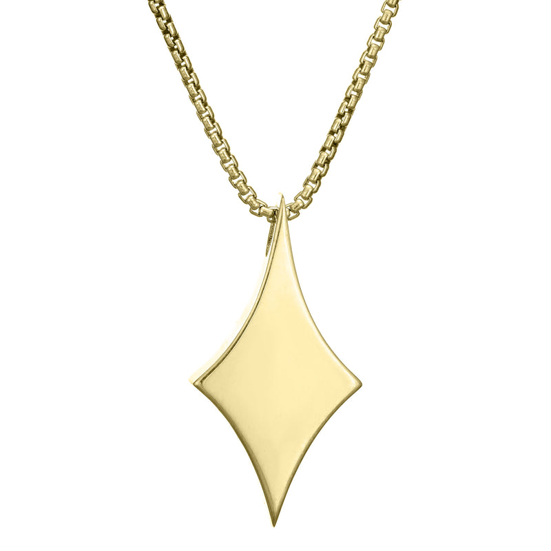 This is a photo showing the Diamond Cremated Remains Necklace designed and set with ashes in 14K Yellow Gold by close by me jewelry from the back
