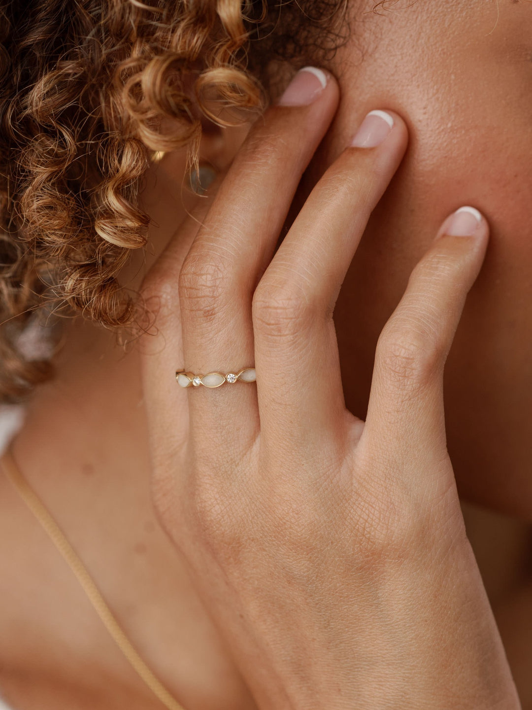 Four Setting Three Diamond Cremation Ring in 14K Yellow Gold