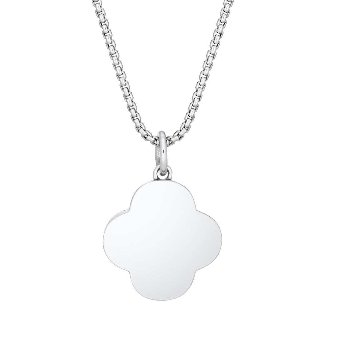 Clover Cremation Necklace in Sterling Silver