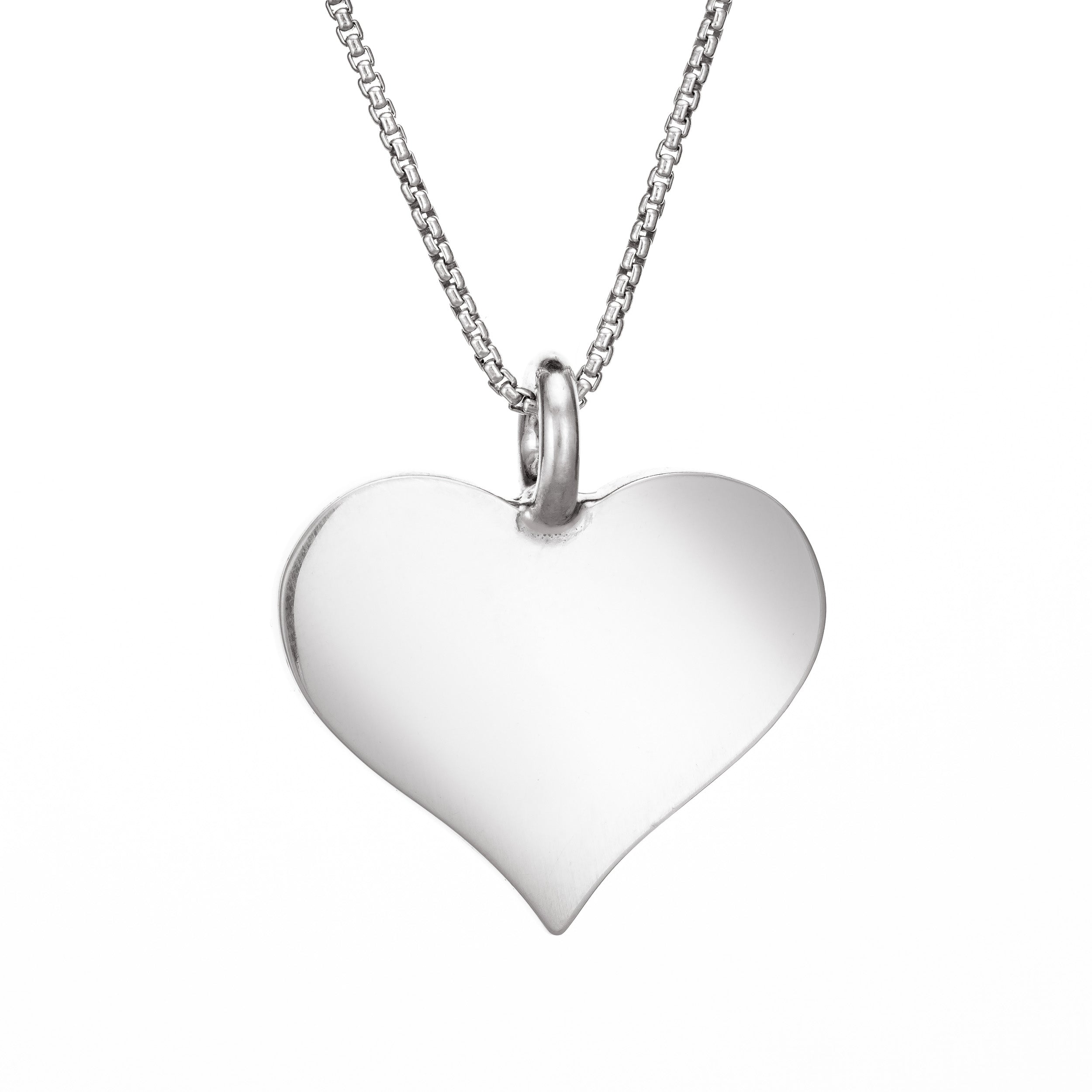 Big Love Heart Pendant and Chain Necklace in Gold | Uncommon James