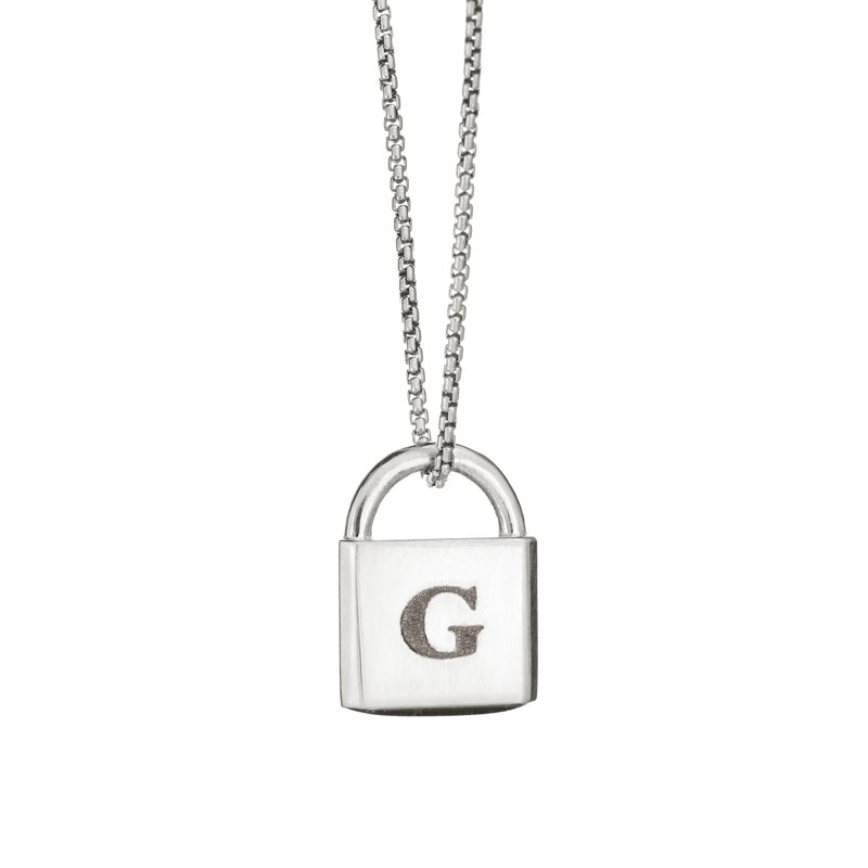 Lock Cremation Necklace in Sterling Silver