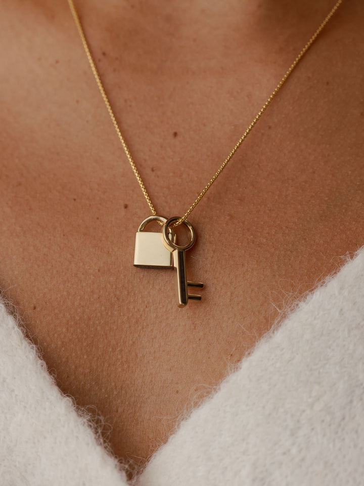 Lock Cremation Necklace in Sterling Silver