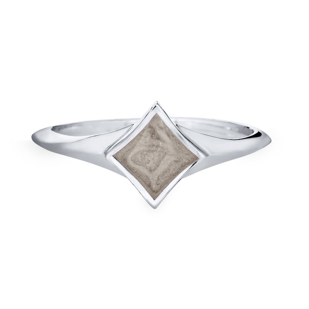 Luminary Cremation Ring in 14K White Gold