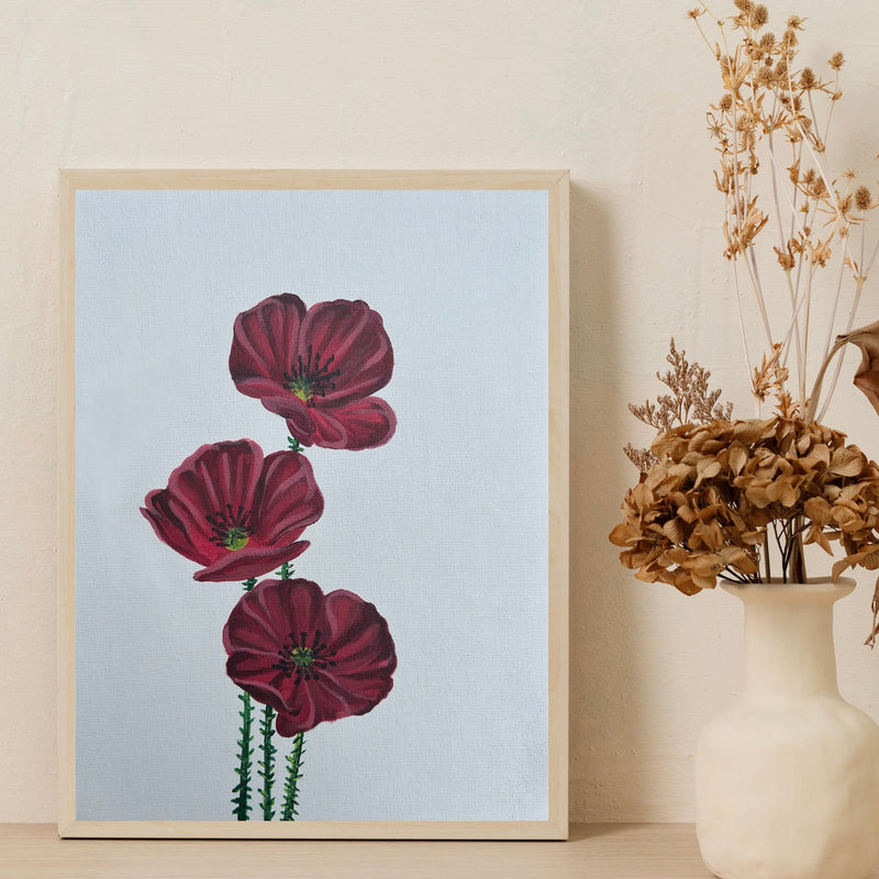 Poppy: August Cremation Painting
