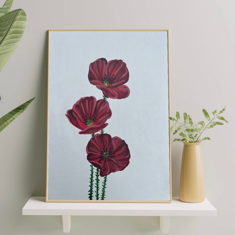 Poppy: August Cremation Painting