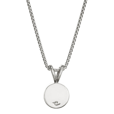 This photo shows the Rabbit Ear Pendant with Cremated Remains in Sterling Silver by close by me jewelry from the back