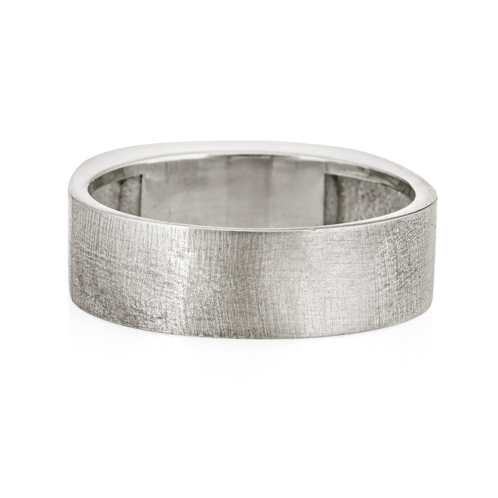 Men's Classic Band Cremation Ring in Sterling Silver