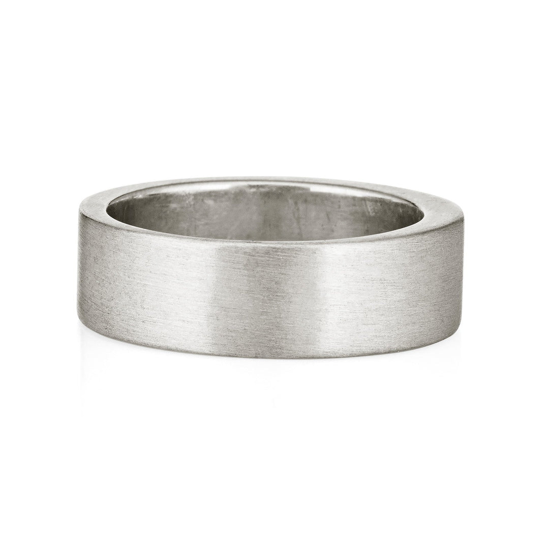Three Setting Classic Band Cremation Ring in Sterling Silver
