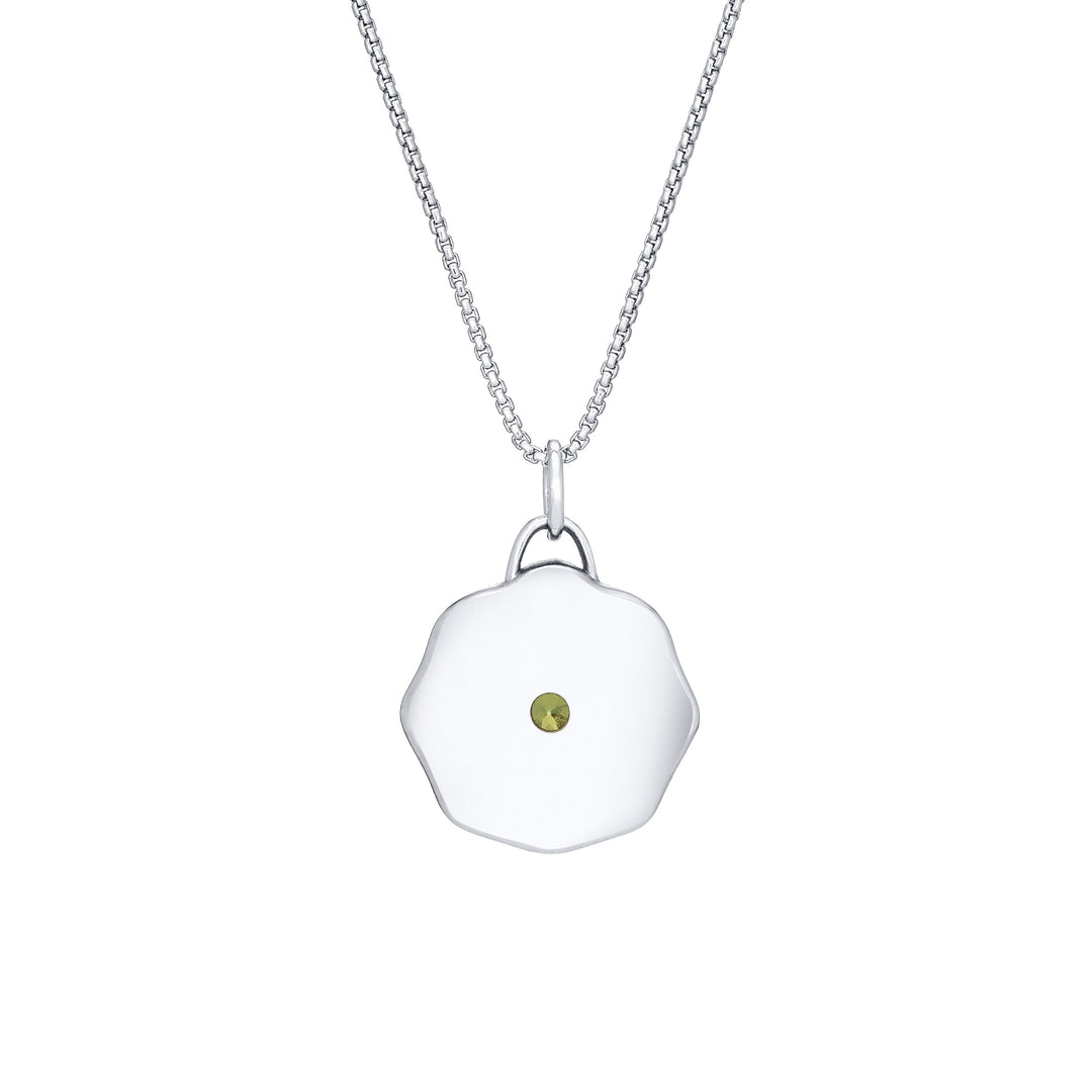 The Aurea Coin Birthstone Necklace in 14K Gold