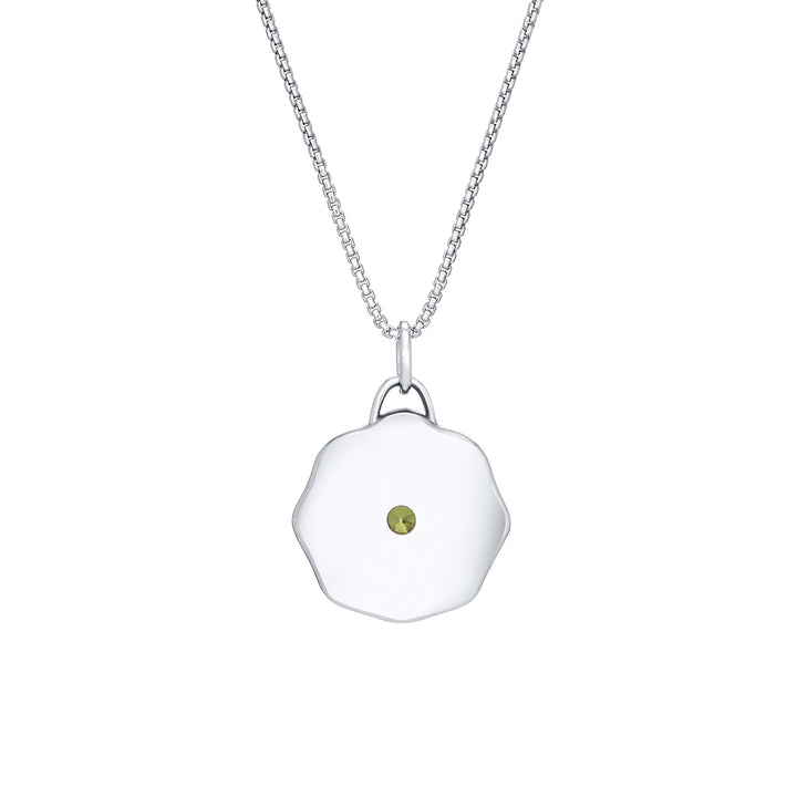 The Aurea Coin Birthstone Necklace in 14K Gold