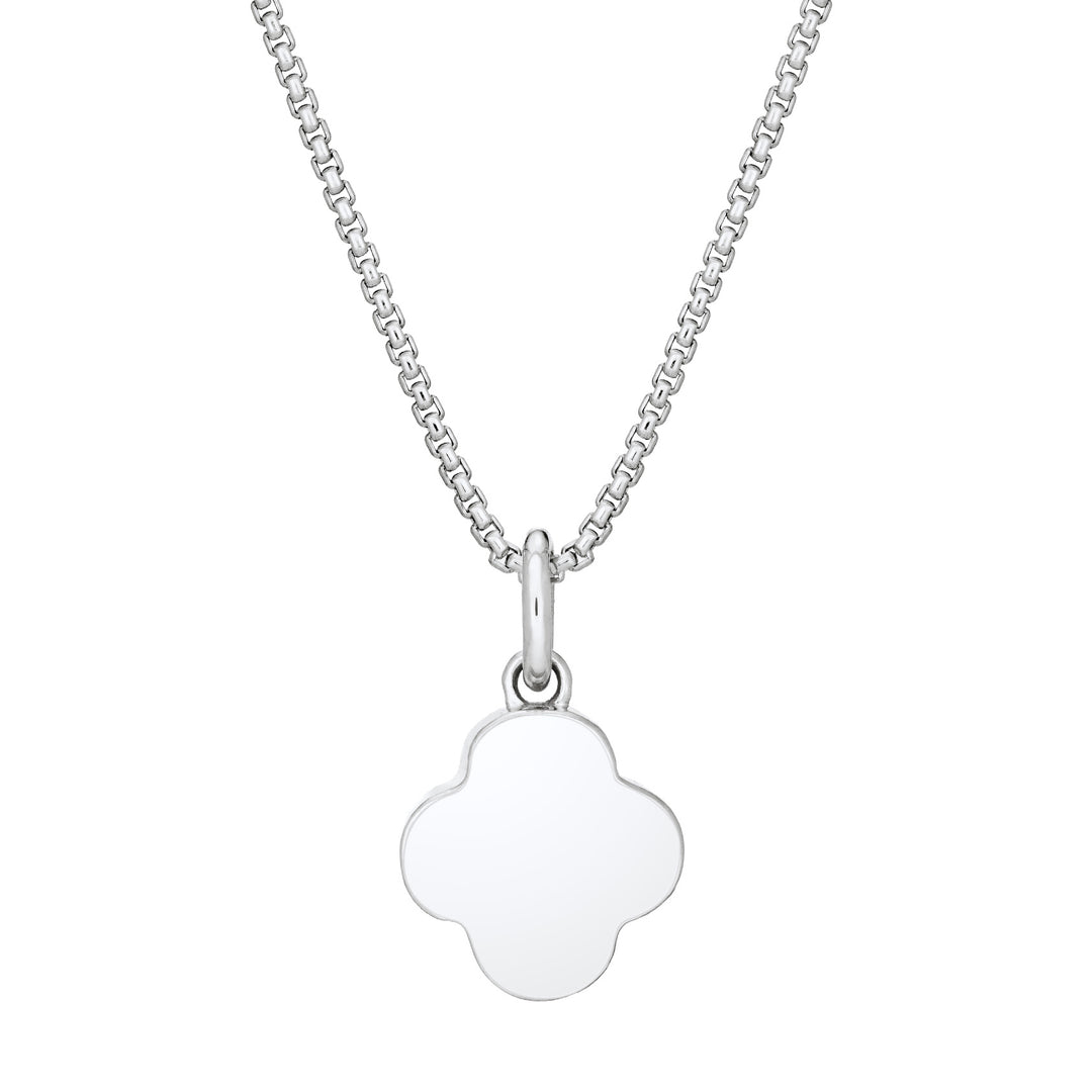 Clover Cremation Necklace in Sterling Silver