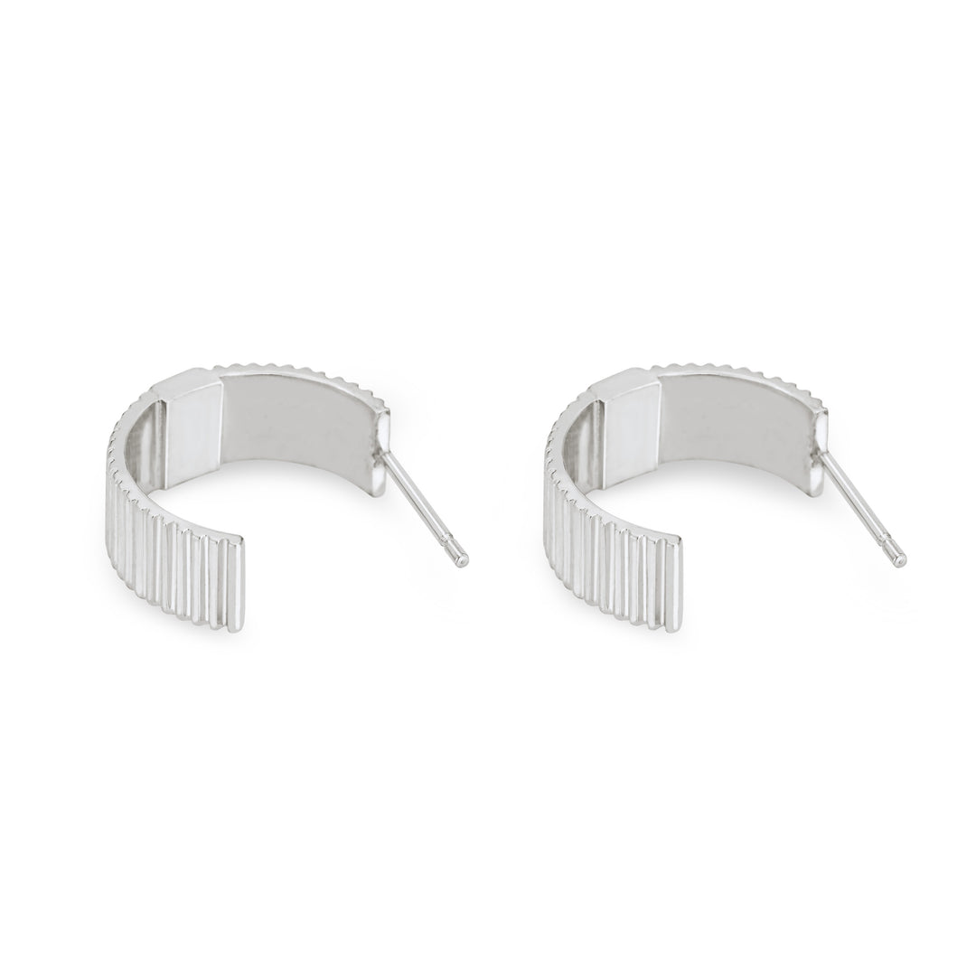 Tessa Open Hoop Cremation Earrings in Sterling Silver