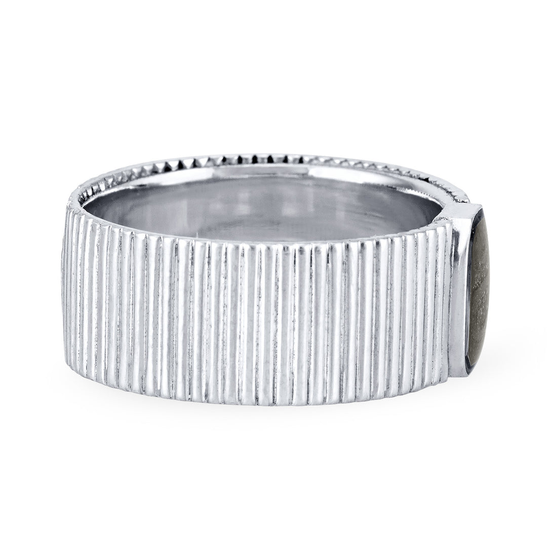 Tessa Cremation Ring in 14K White Gold
