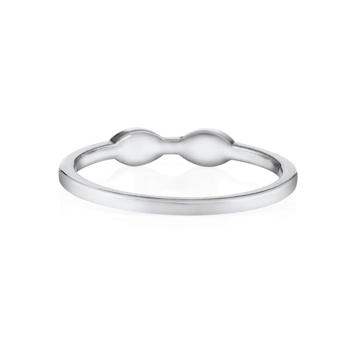 Two Setting Cremation Ring in 14K White Gold