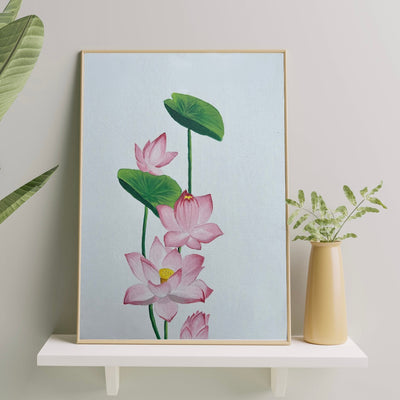 Water Lily: July Cremation Painting