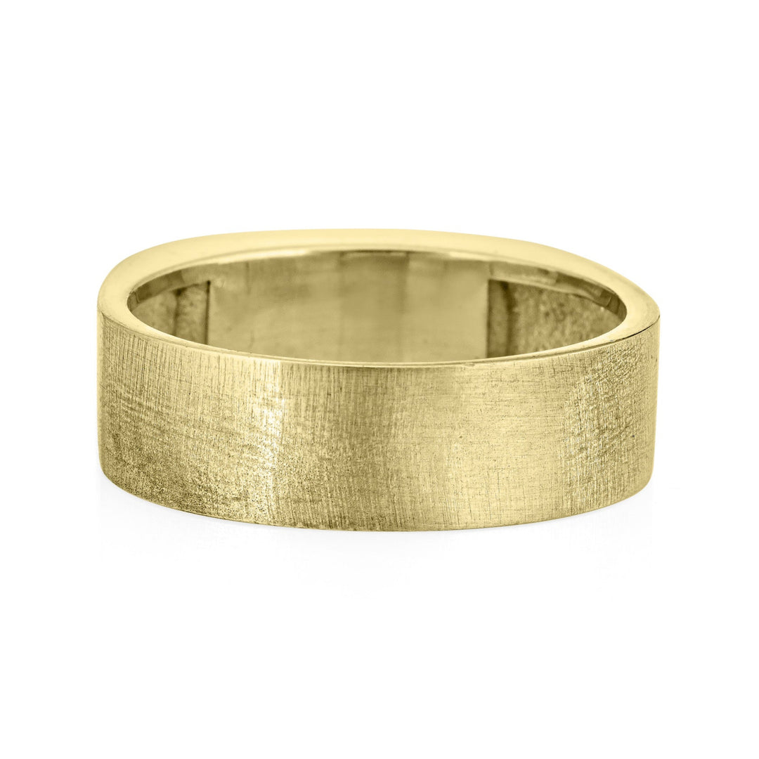 Men's Classic Band Cremation Ring in 14K Yellow Gold