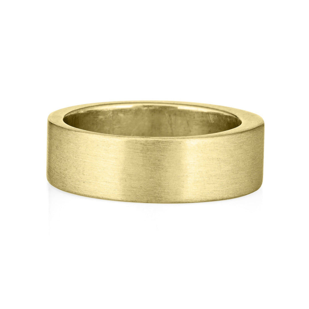 Three Setting Classic Band Cremation Ring in 14K Yellow Gold