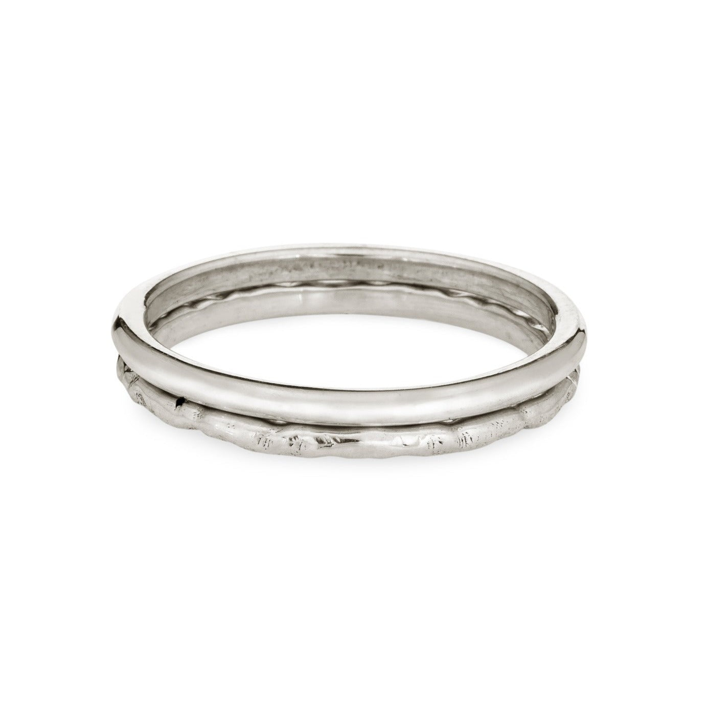 Set of two stacking rings - memorial good ring