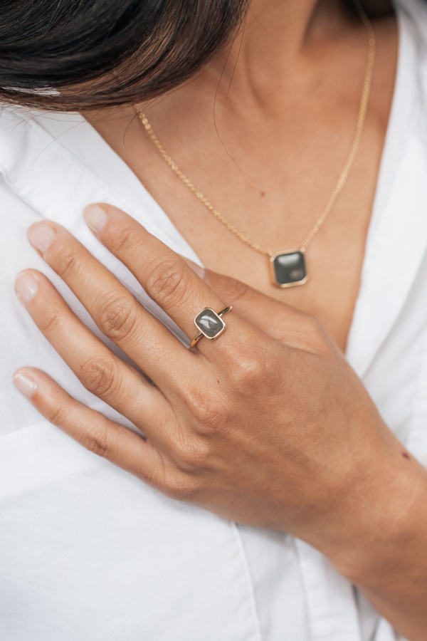 Pictured here is a model wearing close by me jewelry&